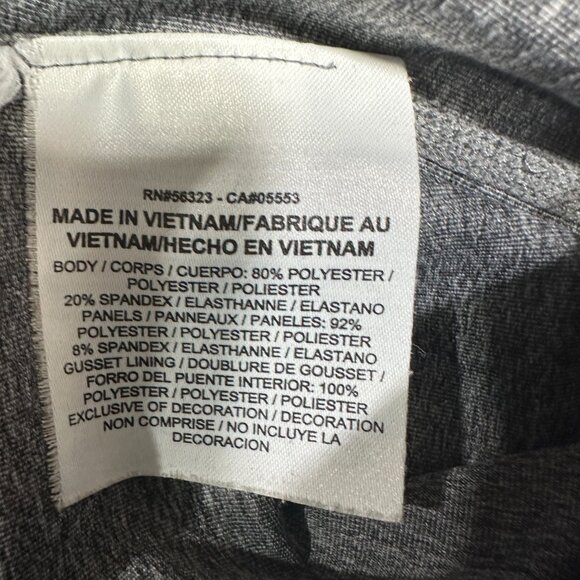 Nike Pro Pants Womens XS Gray  Stretch Compression Yoga Run Crop Dri Fit - Picture 8 of 8